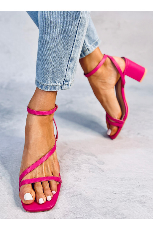 Stilīgas augstpapēžu sandales THERESA rozā krāsas