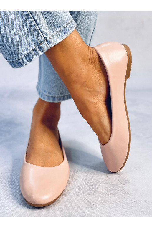 Balerīnas kurpes ar ādas iekšzoli TOVA BEIGE