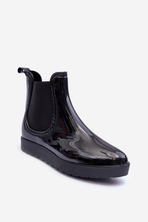   Sieviešu puszābaki Gumijas apavi melnas krāsas Deila