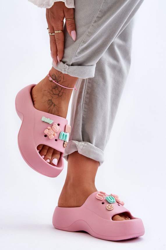 Miękkie Vieglas čības  Rozā krāsas Lorie