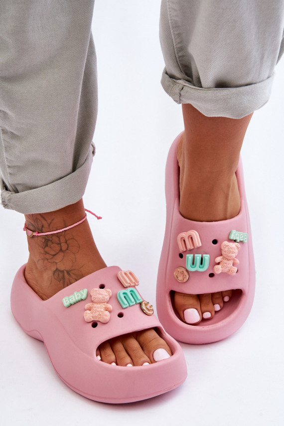 Miękkie Vieglas čības  Rozā krāsas Lorie