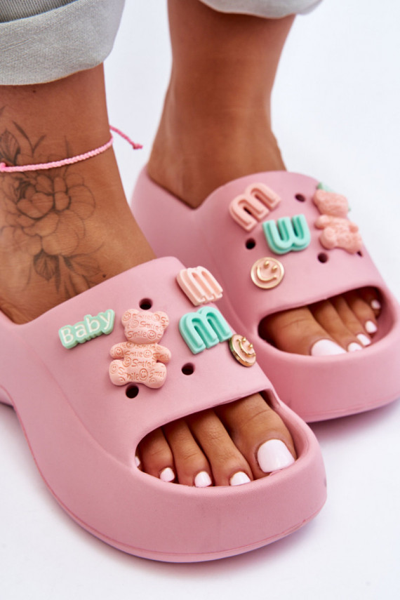 Miękkie Vieglas čības  Rozā krāsas Lorie