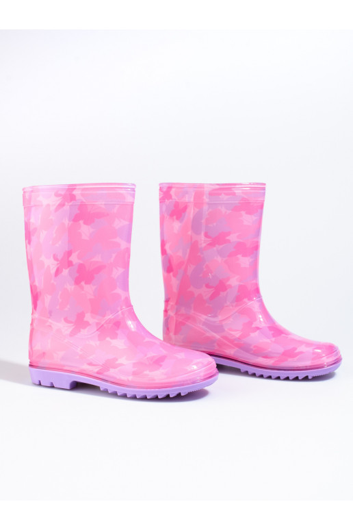 Bērnu rozā krāsa gumijas apavi Shelovet