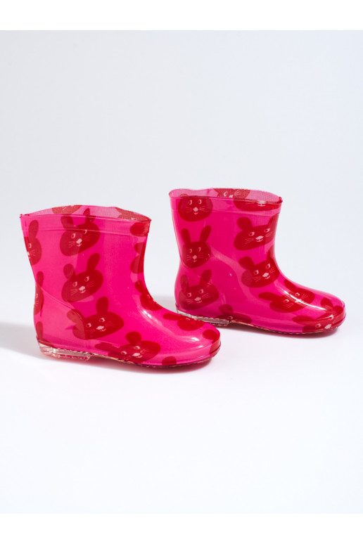 Bērnu rozā krāsa gumijas apavi  Shelovet