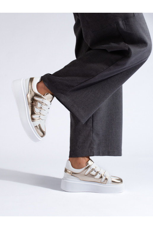 Sneakers modeļa apavi ar augstu platformu balta krāsa Shelovet