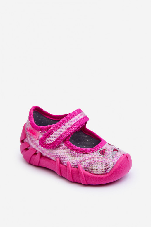 Čības/balerīnu kurpes spīdīgs  Befado 109P235 Rozā krāsas