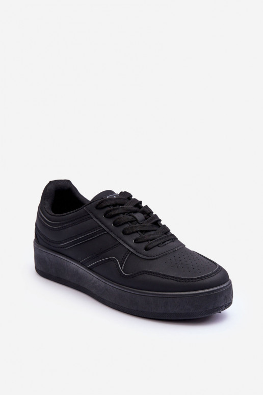sporta apavi   ar platformu melnas krāsas Pudina