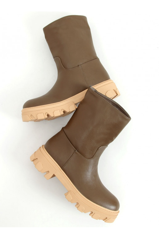 Stilīgi sieviešu zābaki JOWITA GREEN Stilīgi sieviešu zābaki JOWITA GREEN