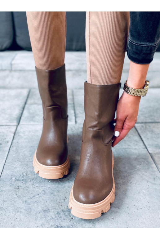 Stilīgi sieviešu zābaki JOWITA GREEN Stilīgi sieviešu zābaki JOWITA GREEN