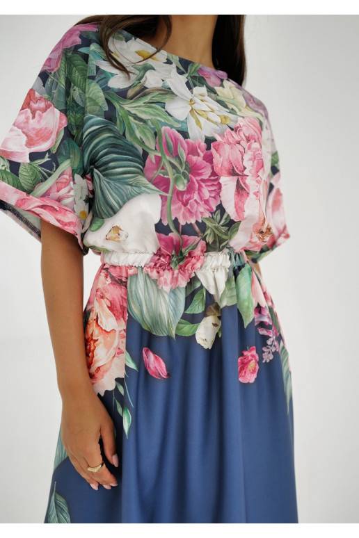 Greta - Midi garuma kleita ar rakstiem