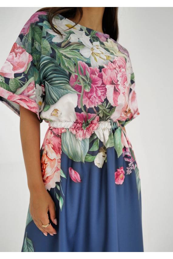 Greta - Midi garuma kleita ar rakstiem