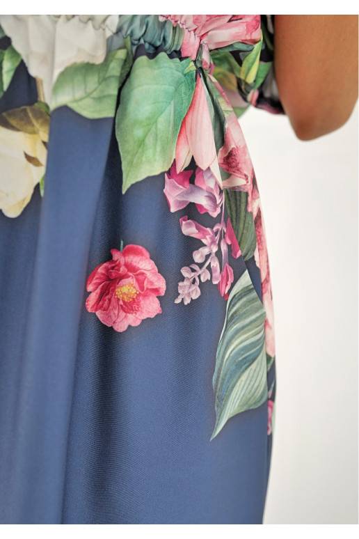 Greta - Midi garuma kleita ar rakstiem