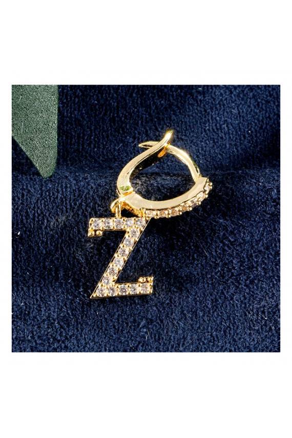 Apzeltīti auskari literkaKST1683Z