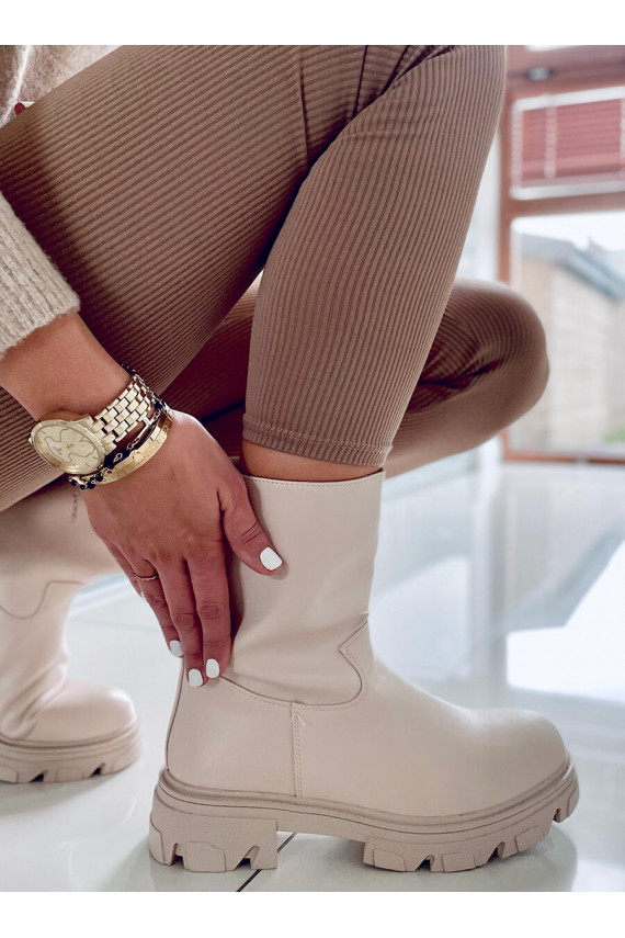 Stilīgi sieviešu zābaki JOWITA BEIGE