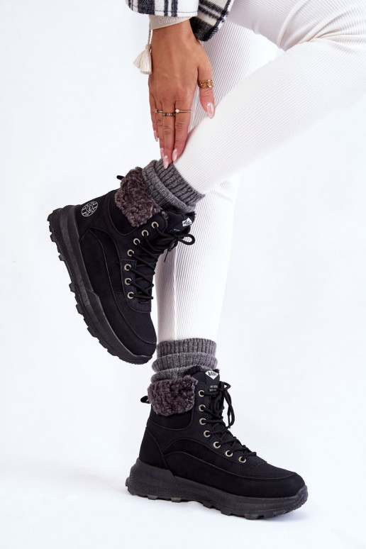 siltināti Sieviešu puszābaki apavi Lee Cooper LCJ-22-44-1362 melnas krāsas