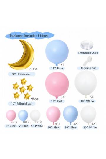 Balonu komplekts 119gab. BLN07 2