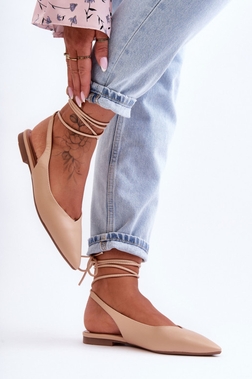   balerīnas ar bantītēm Nude Lilly Ann