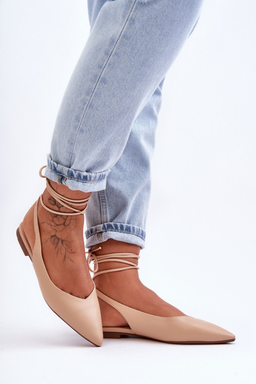   balerīnas ar bantītēm Nude Lilly Ann