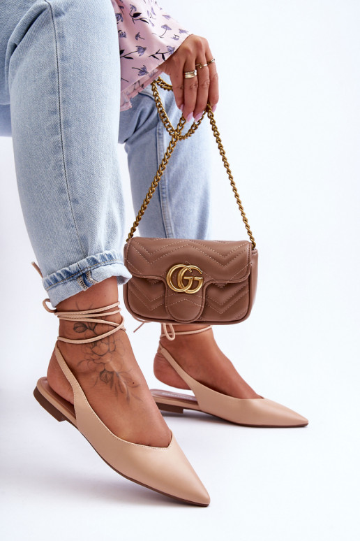   balerīnas ar bantītēm Nude Lilly Ann