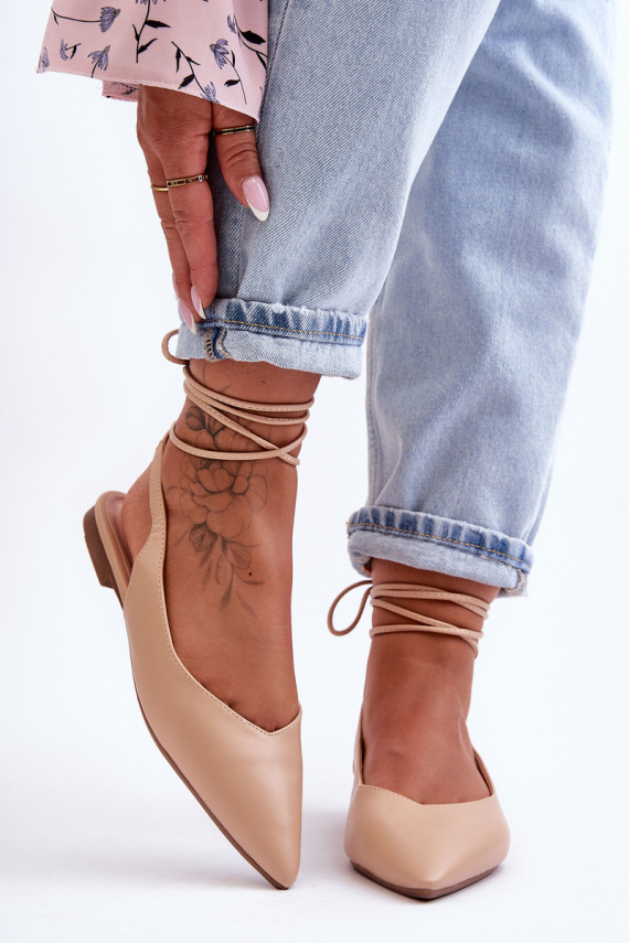   balerīnas ar bantītēm Nude Lilly Ann