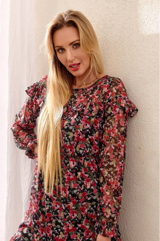 Kleita   bordo krāsas PR32497 Kleita   bordo krāsas PR32497