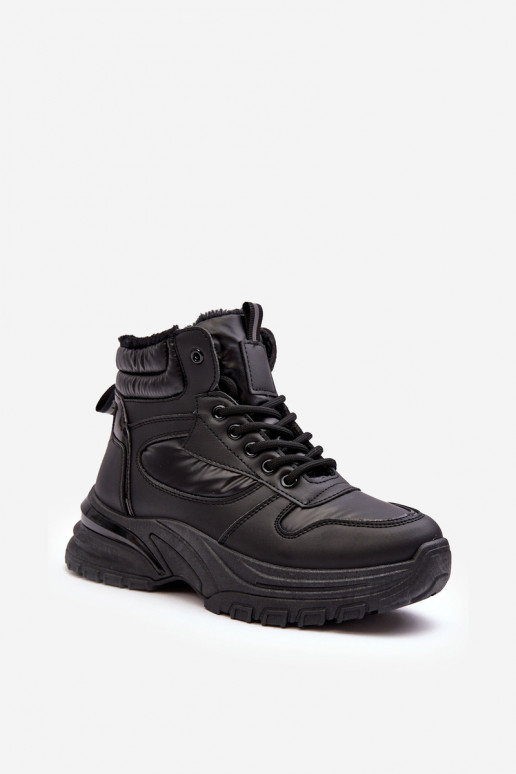siltināti sporta apavi   šņorējami melnas krāsas Dejana