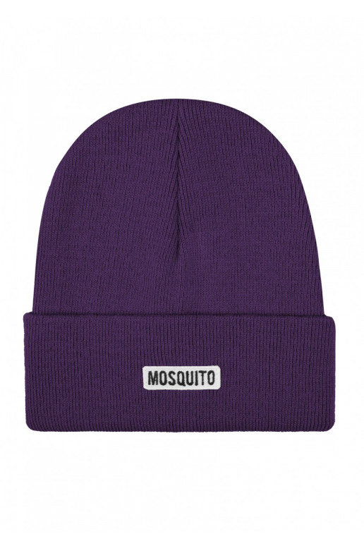 Buff - purpura krāsa beanie stila cepure