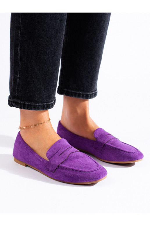 zamšādas kurpes purpura krāsa Shelovet