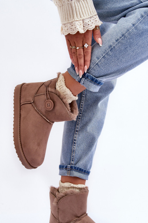 siltināti   sniega apavi ar ornamentiem smilšu krāsas Siriol