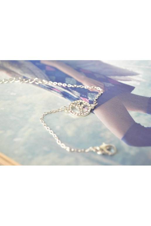 Apyrankė "Peace" aukso ir sidabro spalvų