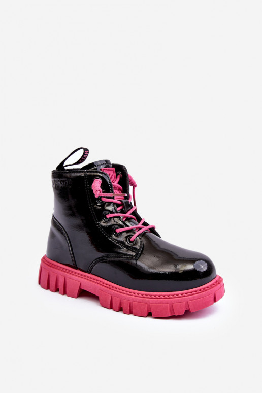 siltināti Laque Sieviešu puszābaki Bērnu apavi Big Star MM374148 -Rozā krāsas