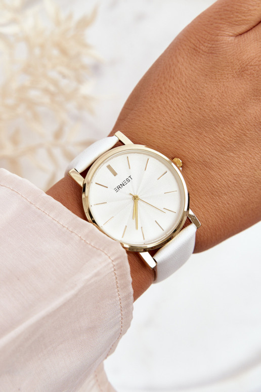 Sieviešu pulkstenis  Ernest baltas krāsas Vega