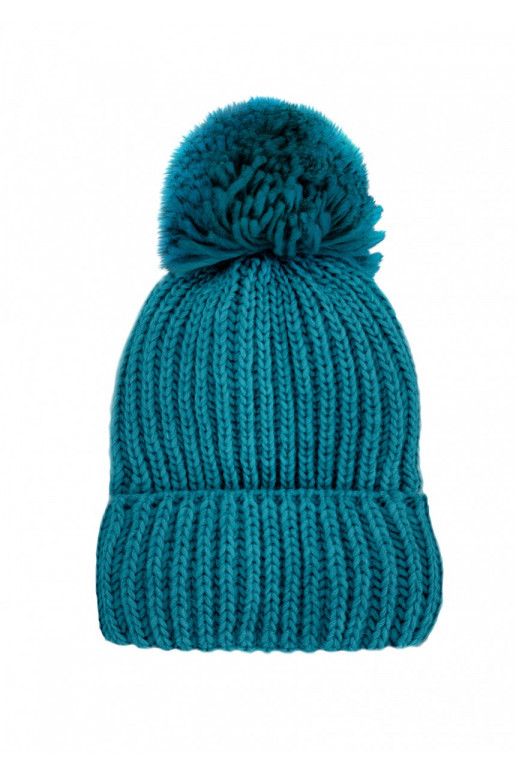 Naluu - ziemas silta cepure zaļā krāsā