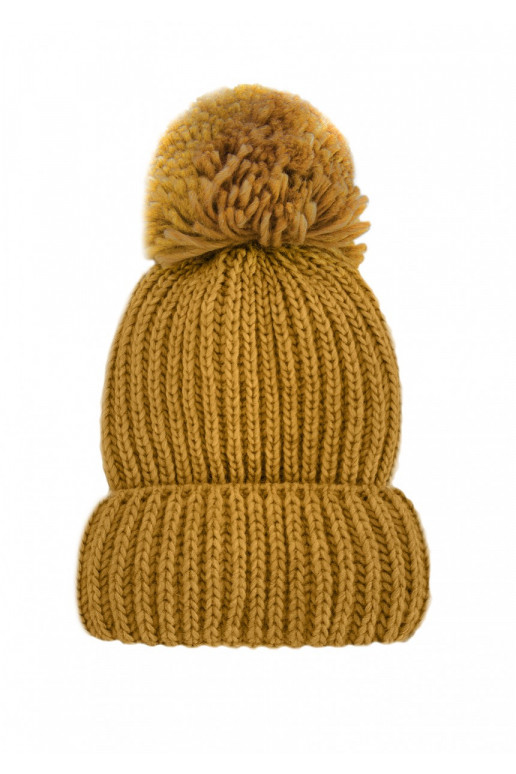 Naluu - ziemas silta dzeltena cepure