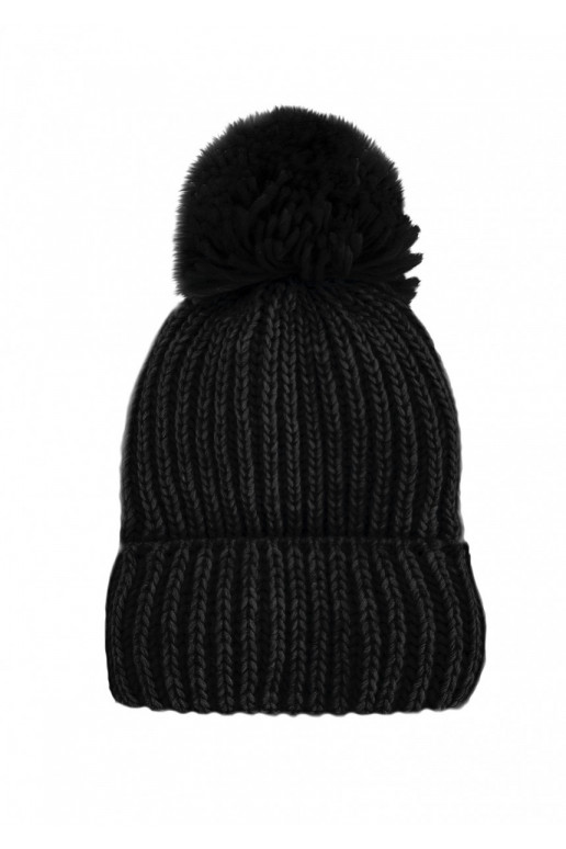Naluu - ziemas silta melna cepure