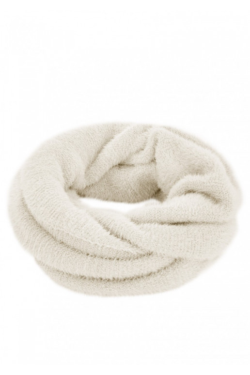 Fluffy - balta šalle infinity 