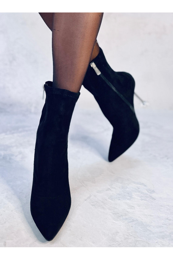 Sieviešu puszābaki na przezroczystej szpilce MERRISA BLACK