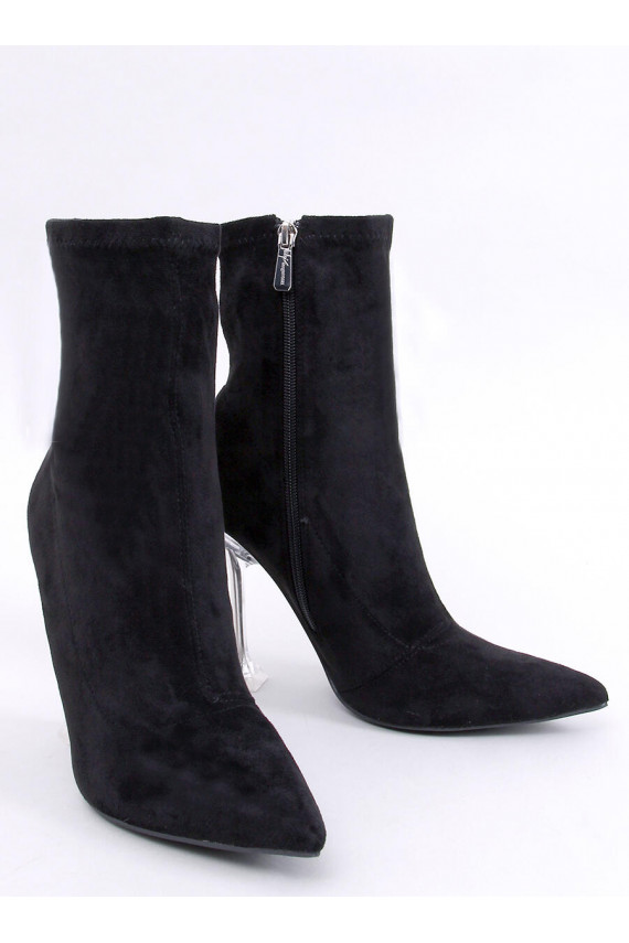 Sieviešu puszābaki na przezroczystej szpilce MERRISA BLACK