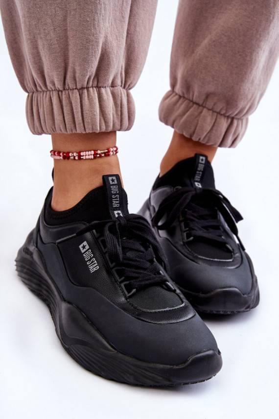 Sneakers modeļa apavi Memory Foam System Big Star melnas krāsas