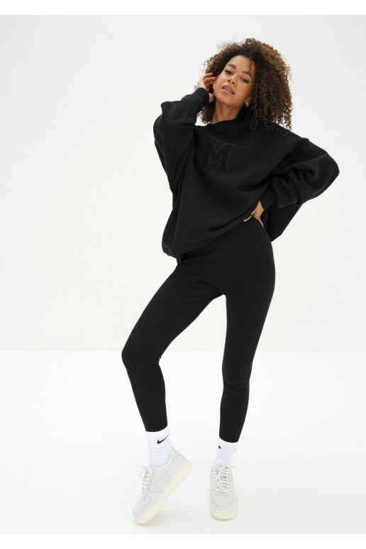 Vibe - oversize džemperis melna krāsa Vibe - oversize džemperis melna krāsa