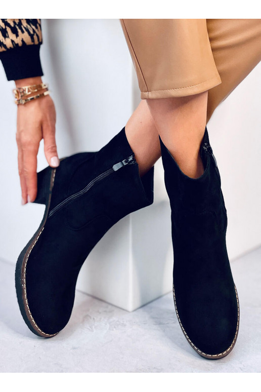 Kurpes ar gumijas papēdi LINZI BLACK