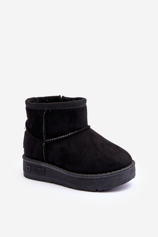 Sniega apavi siltināti ar rāvējslēdzējiem melnas krāsas Big Star MM374100