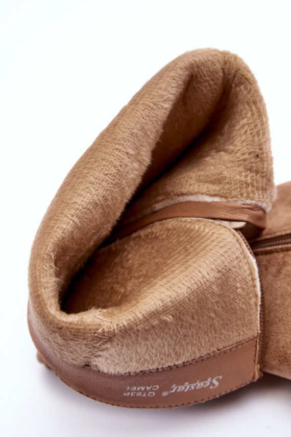 garie zābaki  ar papēdi zamšādas smilšu krāsas Kilrenita