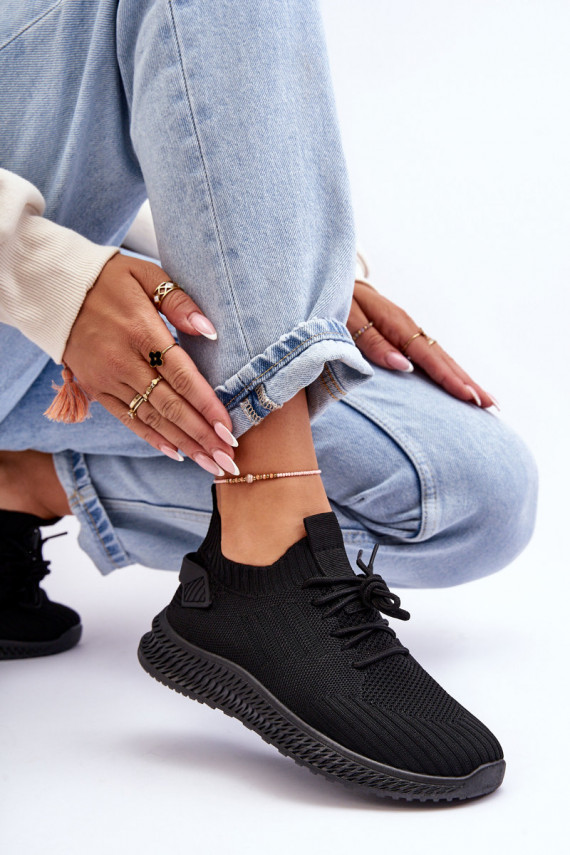    Auduma sporta apavi melnas krāsas Zauna