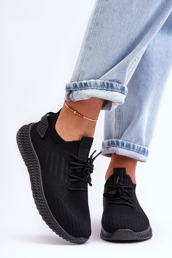    Auduma sporta apavi melnas krāsas Zauna