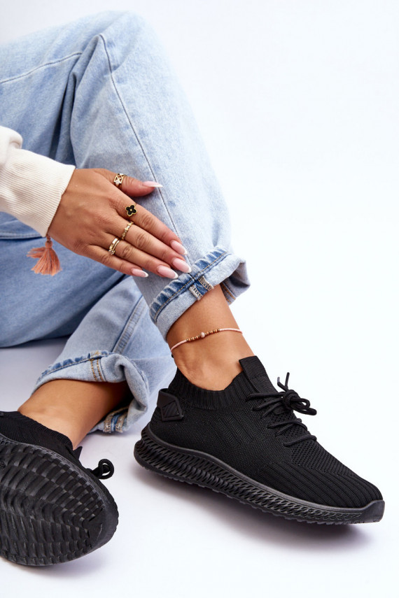    Auduma sporta apavi melnas krāsas Zauna