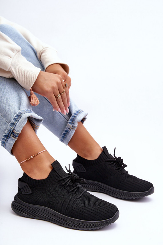    Auduma sporta apavi melnas krāsas Zauna