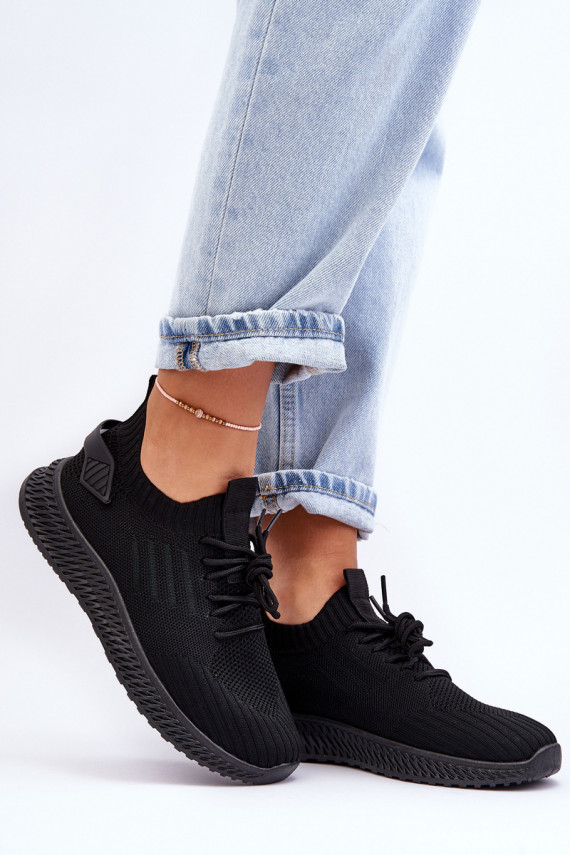    Auduma sporta apavi melnas krāsas Zauna