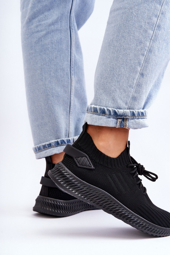    Auduma sporta apavi melnas krāsas Zauna