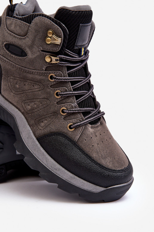 pārgājienu zābaki apavi  Pelēkas krāsas Fontanoe